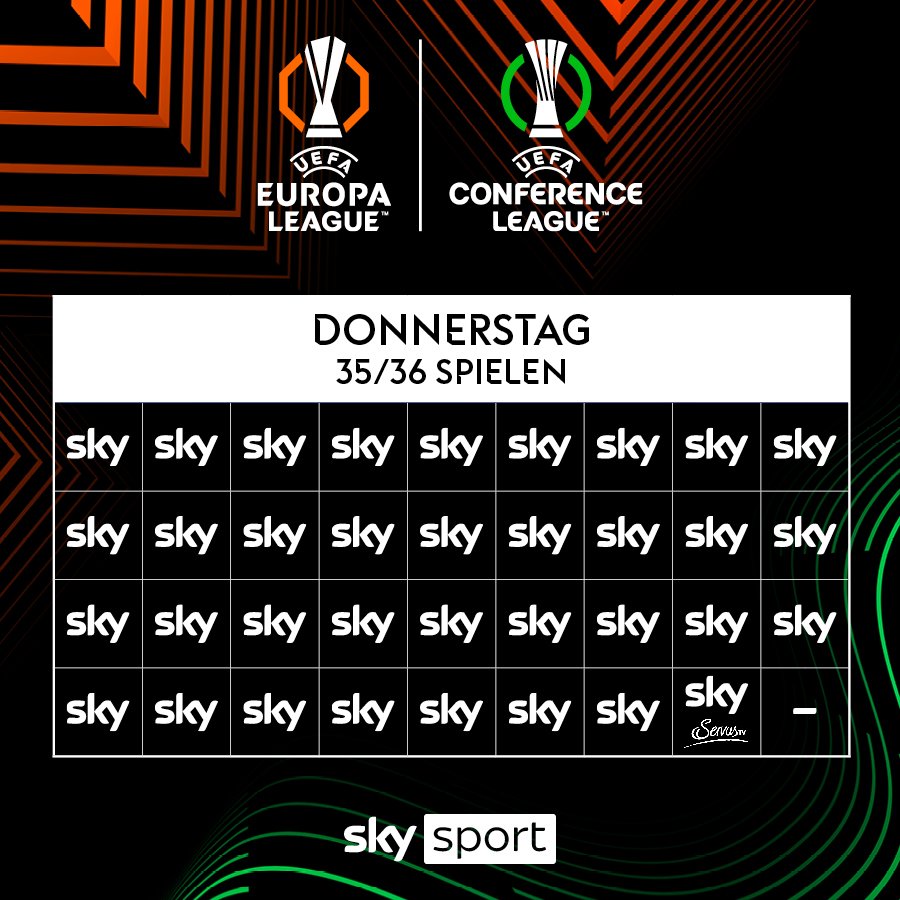 Die UEFA Conference League live streamen mit Sky X