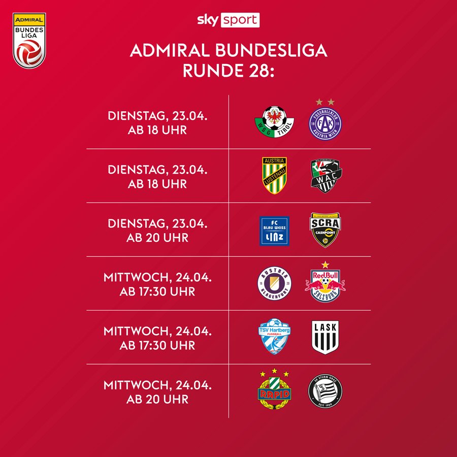 Die ADMIRAL Bundesliga live streamen mit Sky X