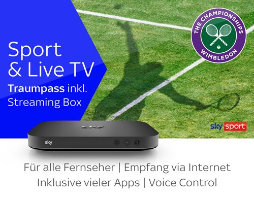 Sport & Live TV mit Streamingbox