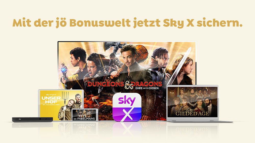 Sky X mit Jö Bonus streamen