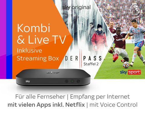 Kombi & Live TV mit Streamingbox