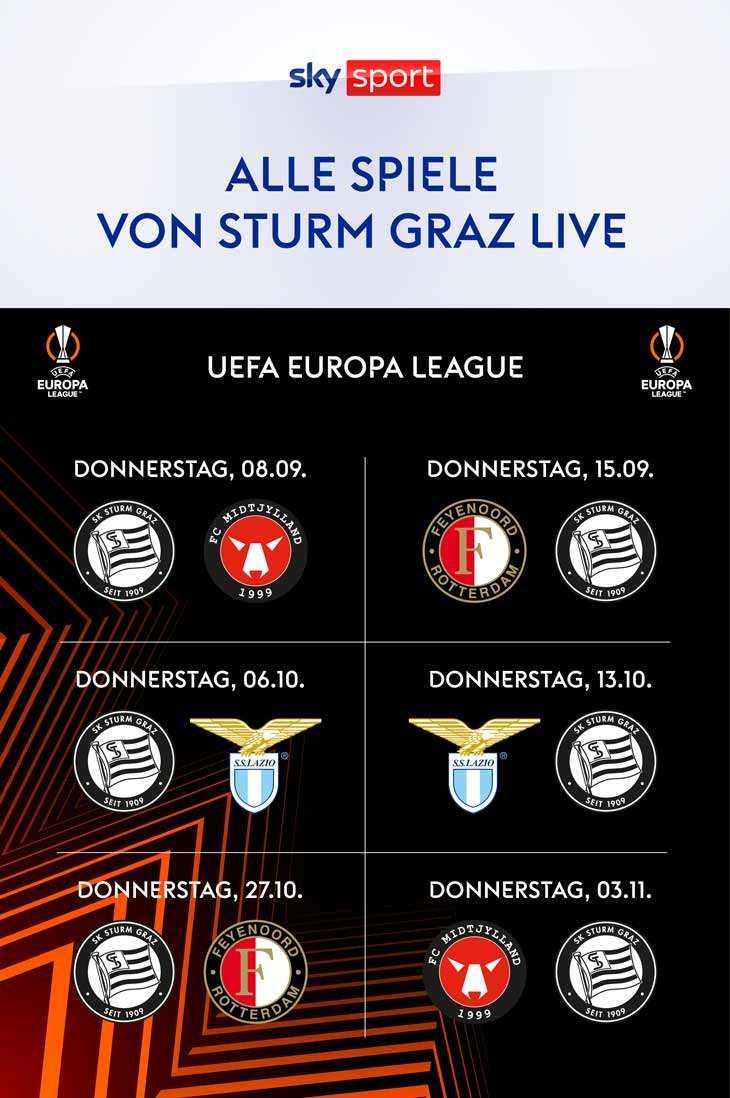 UEFA Europa League Spielplan Sturm Graz