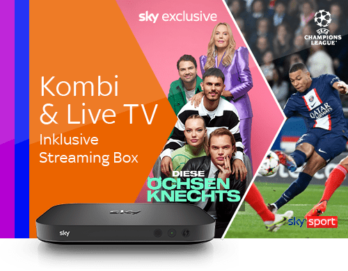 Kombi & Live TV + Streaming Box 